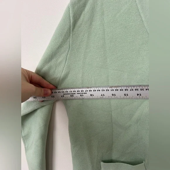 Thom Browne Women’s V-neck Casual Long-sleeved Cardigan Jacket Mint Size 2 - Picture 6 of 8